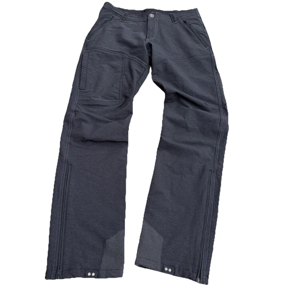 Kuhl Hiking Pants Womens 6 30x31 Gray Outdoor Trail Stretch Nylon Zip Ankle